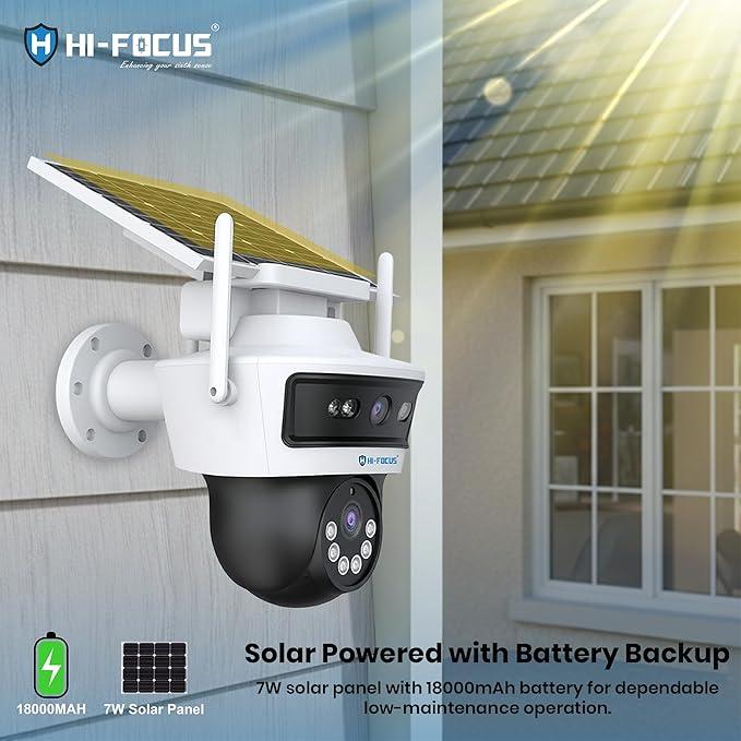 24/7 Continuous Recording Solar CCTV Camera by HIFOCUS